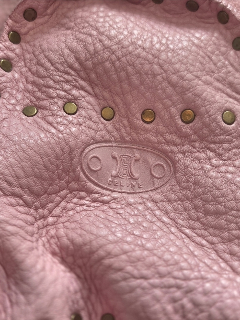 Celine Boogie Pink Leather With Gold Stud  Tote Handbag - Picture 3 of 16